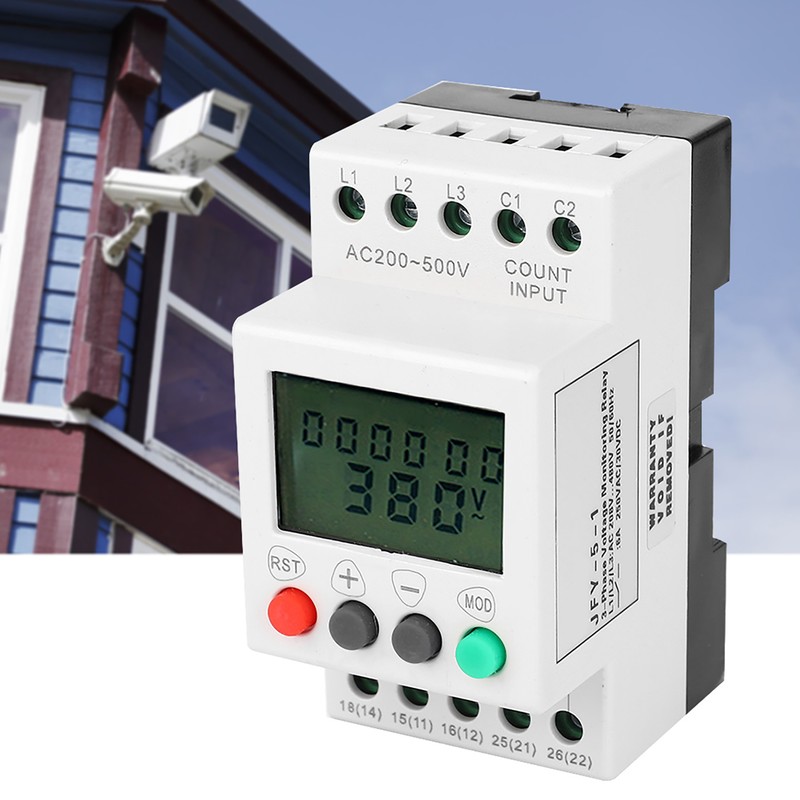 JFY-5-1 Over Under Voltage Phase Failure LCD Display Protector 3
