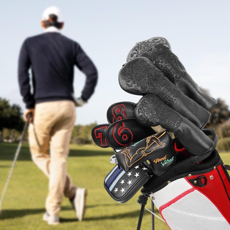 Craftsman Golf Black Skull Golf Club Head Cover For Driver