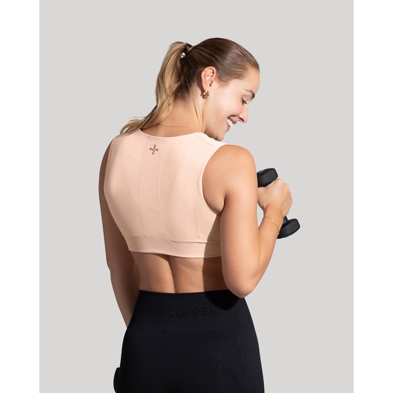Tommie Copper Seamless Compression Bra with Back Support - Wireless,
