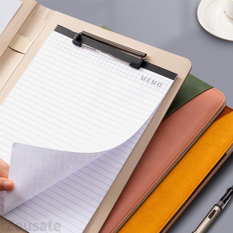 Tissting A4 Clipboard Folder, Leather Business Document Case Bag Portfolio