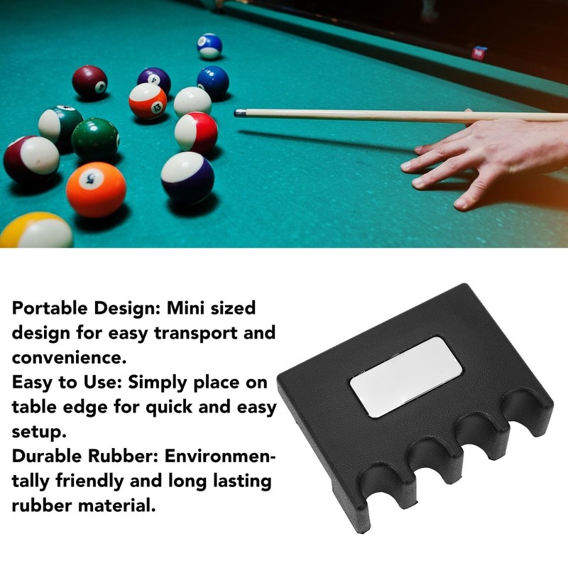 4 Holes Pool Stick Rest, 4 Holes Pool Cue Holder