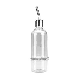 TOPINCN Alimentador de Agua del Loro Fuente de Agua Potable automática Boquilla de Acero Inoxidable Pezón Pájaro de Agua para Mascotas(S)