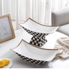 Porlien Checker Fruit Bowl with Stand