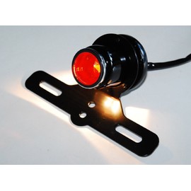 szmsmy Szmsmy Motorcycle Universal Tail Lamp Diamond Cut Lens Number Light Included C