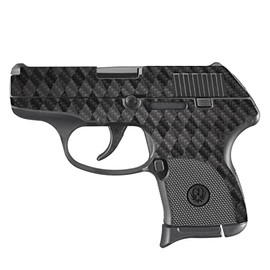 MightySkins Carbon Fiber Skin Compatible with Ruger LCP 380 - Black Argyle | Protective, Durable, and Unique Vinyl Decal wrap Cover | Easy to Apply, Remove, and Change Styles | Made in The USA