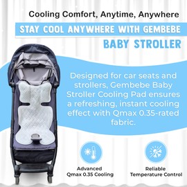 Gembebe Baby Stroller Cooling pad car seat Cooling pad Universal Ice Cushion for car seat & Baby Stroller Liner | Baby Cooling Item in hot Summer Qmax 0.35