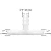 Joywayus Plastic Hose Barb 3/8" Barbed 3 Way T Shaped