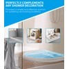 KRUI Collapsible Shower Threshold Water Dam, 55 In, Self Adhesive