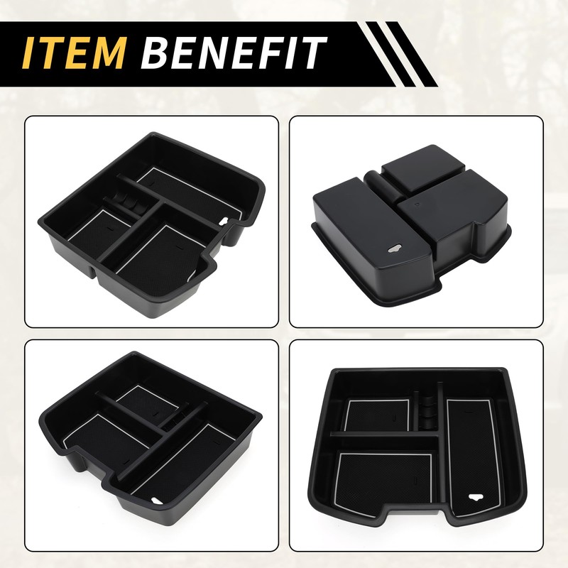 REPAIROCK Center Console Organizer Tray for Chevy Silverado 1500 for