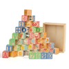 Joqutoys ABC Wooden Building Blocks for Toddlers 1-3Large, 40 PCS