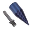Wood Cone Punch High Speed Steel Blue Plated Hex Shank