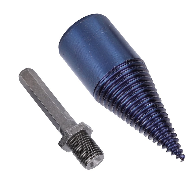 Wood Cone Punch High Speed Steel Blue Plated Hex Shank