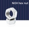2Pcs M24 Hex Nut Stainless Steel Metric Thread Hex Lock