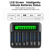CITYORK 4 Pack Rechargeable C Batteries 5000mAh with Charger for