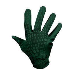 We Ball Sports Hypr-Grip Football Gloves, Men’s Sticky Silicone Palm Receiver Gloves, Forest Green (XXL)