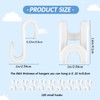100 Pcs Clothes Hanger Connector Hooks Plastic Mini Cascading Hanger
