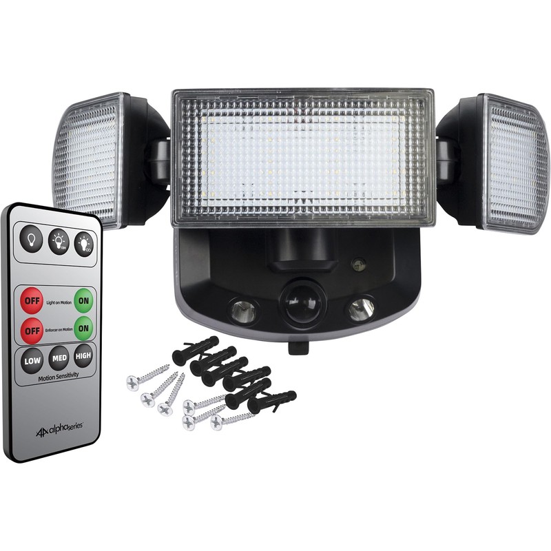 Swann Alpha-Series 1200 Lumen 3 Head Battery Powered Floodlight, SWALPH-B12003HRB