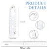 8Pcs Folding Ruler 15cm/30cm Foldable Ruler Precise Clear Geometric Shape