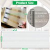 Zindoo Stripes Window Film Opaque Privacy Film Frosted Glass Film