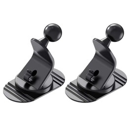 Vehibrckt Flex Adhesive Ball Base Compatible with Garmin GPS Bracket and 17mm Double Socket Arm, 0.67" Ball Head Adapter Sticky Stand 17mm Ball Joint Connector for Car Dashboards, 2 Packs (Large)