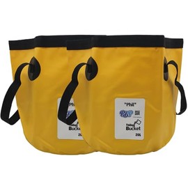 PBP Folding Bucket 20L - "PHIL" (2PK) (Yellow)