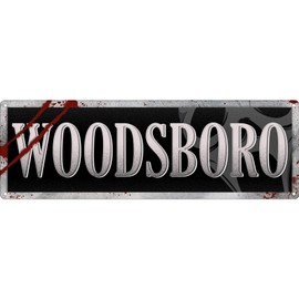 Woodsboro Slim Tin Sign 30.5x10.1cm