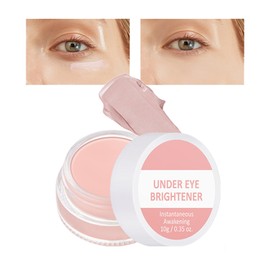 Under Eye Brightener,Under Eye Concealer Full Coverage Eye Highlighter Foundation for Dark Circles,Spot,Long Lasting Under Eye Brightener Concealer,Colour Correcting Primer,Pink Cream Foundation
