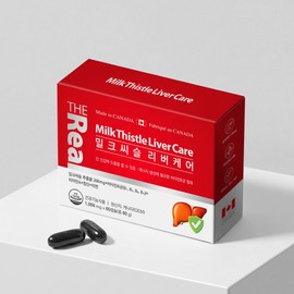 The Real Milk Thistle Liver Care 60 Capsules x 1 / 더리얼 밀크씨슬 리버케어 60캡슐 x1개
