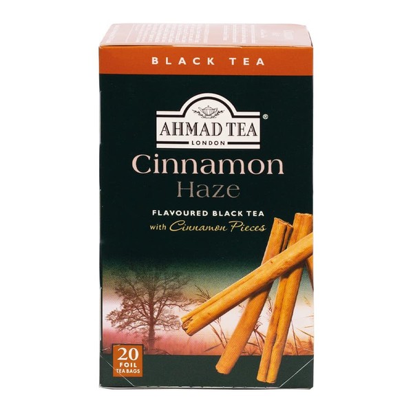 Ahmad Tea Cinnamon Haze Black Tea, 20Count Boxes, Brown