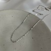9ct White Gold Hammered Trace Chain 24 Inches