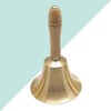 Toyvian Solid Hand Bell Brass Bell Service Bell Wooden Call