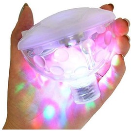 Redlution RGB Glow Light Underwater LED Disco Aquarium Glow Light Waterproof in tub Pond Pool Spa Hot Tub Bathtub Floating Lamp with 5 Pattern Modes