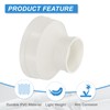 PATIKIL 8" to 4" Duct Reducer, PVC Pipe Increaser Adapter