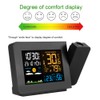 Weather Forecast Temperature Detection Projection Alarm Clock Waterproof Digital Clock