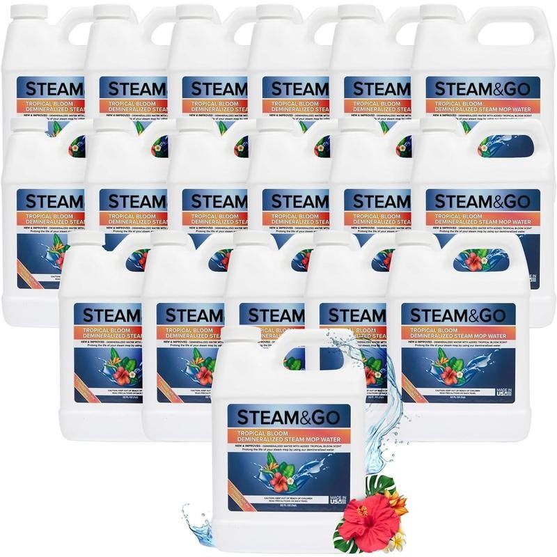 STEAM AND GO Tropical Bloom Scented Demineralized Water for Steam