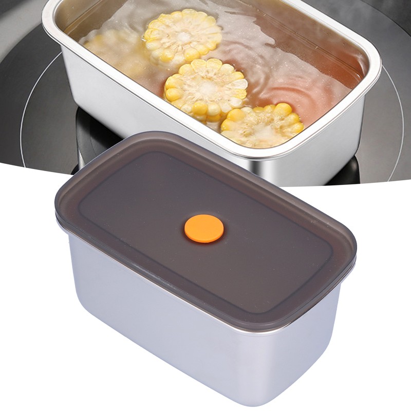 Food Storage Box Food Grade Stainless Steel Fruit Container Bento