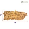 Totally Bamboo Puerto Rico Destination Bamboo Serving and Cutting Board