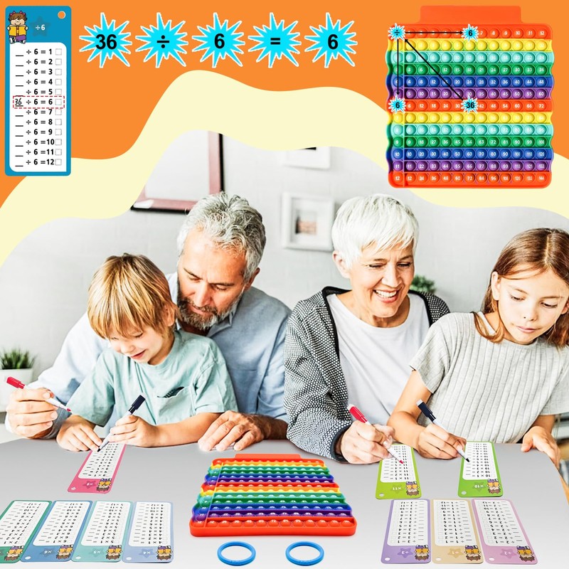 Multiplication Flash Cards + Division Flash Cards + Math Board