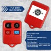 KeylessOption Red Replacement 4 Button Keyless Entry Remote Control Key