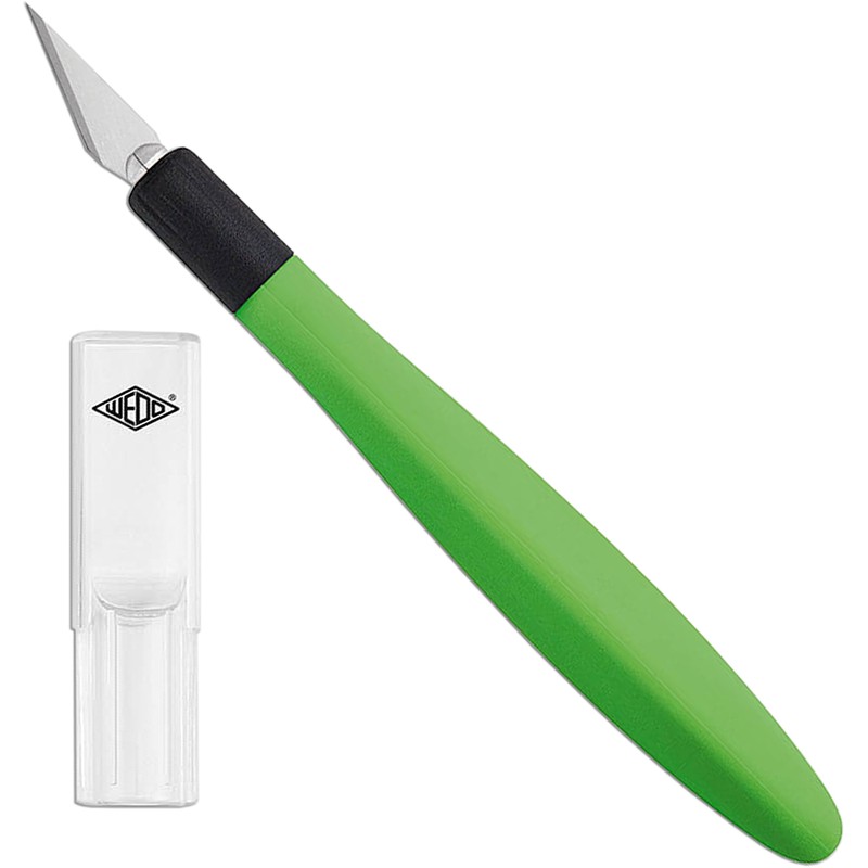 WEDO 7852199 Cutter Scalpel, Comfortline with Soft Grip Handle, Including