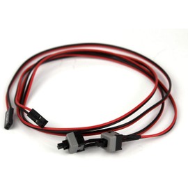 2 Pcs Computer PC Reset SW Taster Power EIN Aus Taste Knopf Schalter Kabel 50cm
