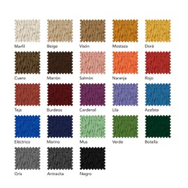 Martina Home Emilia Pack of Fabric Seat Covers 24x30x6 cm lilac