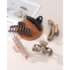 5PCS Large Claw Hair Clips for Thick Hair Big Banana