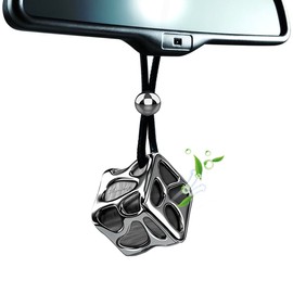 Asexiang Lucky Dice Long-Lasting Car Air Fresheners Diffuser gift Set with 2 Scent Refills & Unscented DIY Tablet - Spill-Proof Solid Fragrance