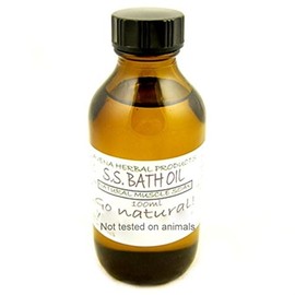 Natural Muscle Restoring Bath Oil, 100ml reputed to decrease muscle inflammation, help decrease muscle pain, decrease healing time for injuries to soft tissue