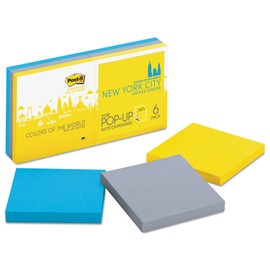 MMMR3306SSNY - Post-it Colors of the World New York Pop-Up Notes