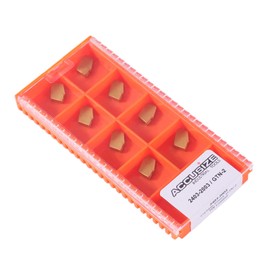 Accusize Industrial Tools Gtn-2 Tin Coated Carbide Grooving Parting Inserts, 10 Pcs/Box, 2403-2003x10