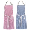 cactusgirl 2 Pieces Adjustable Cotton Apron Cooking Apron Kitchen Apron