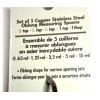 COOKS CORNER Cook's Corner Set of 5 Copper-tone Stainless Steel