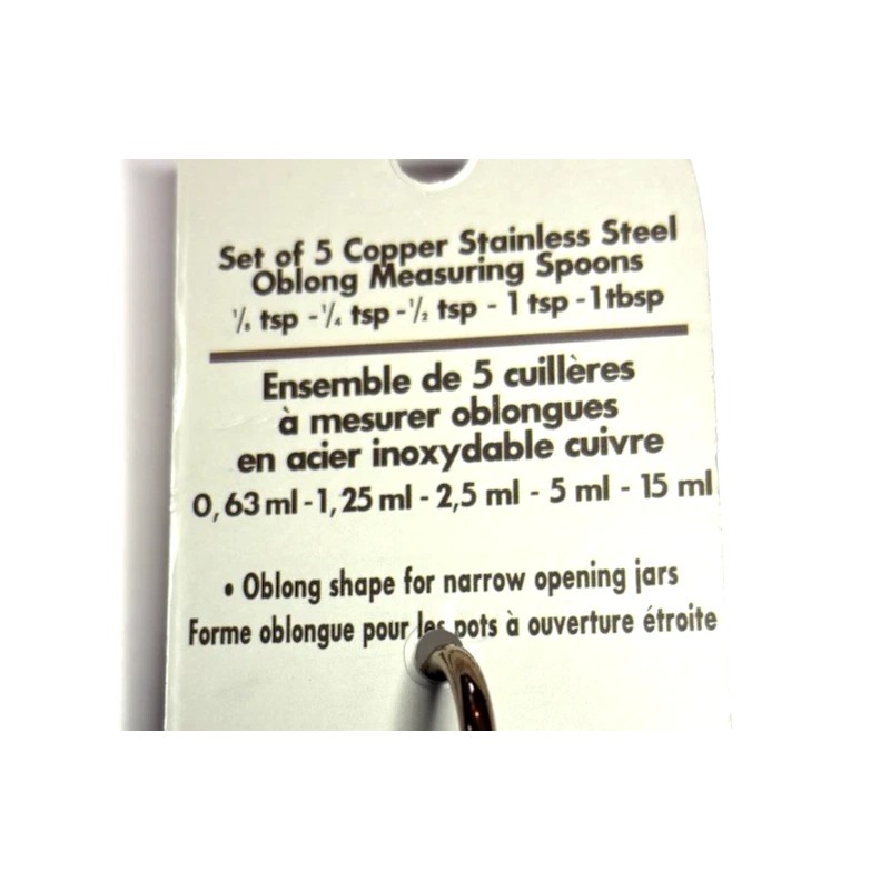 COOKS CORNER Cook's Corner Set of 5 Copper-tone Stainless Steel